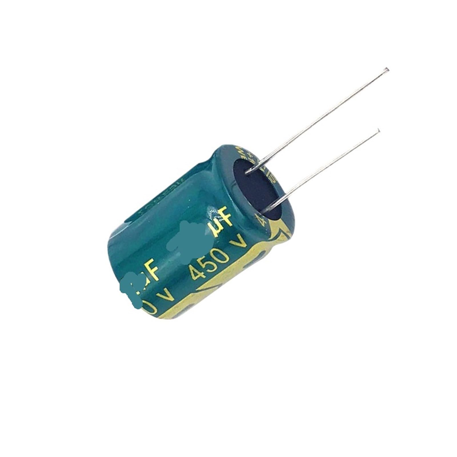 Condensador 450V 47uF con alta resistencia térmica de 105 grados para filtrar corriente
