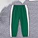Boys Girls Joggers Side Stripe Track Pants Baggy Sweatpants Athletic Jogger Pants Loose 𝐋ounge Thin (Green, 3-4 Years)