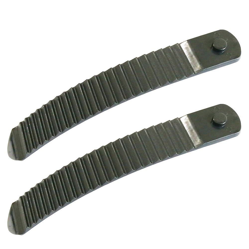 1 paire de sangles d'escalier à cliquet pour orteils, accessoires de ski en plastique blanc et noir, snowboard