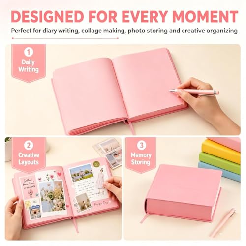Carnet A5 couverture rigide bleue de 720 pages pour vos notes de bureau - 2