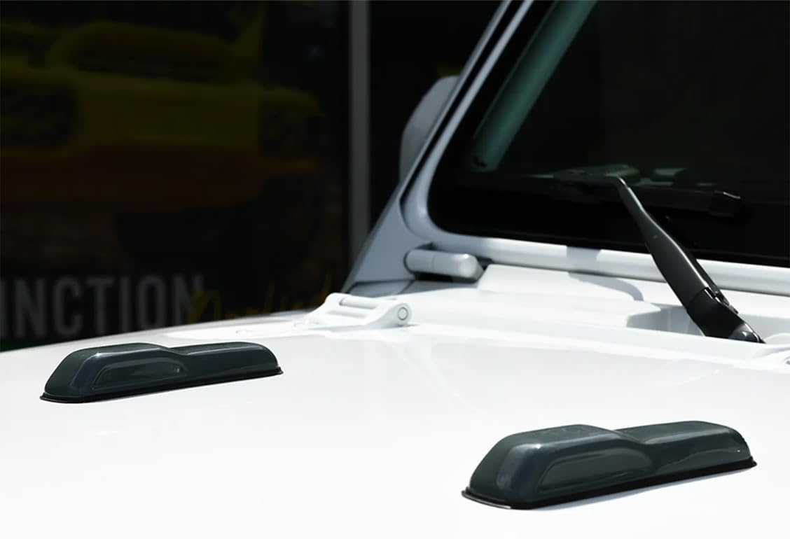 Distinction Application Pair of Cover'd Up Sting Gray Hood Bumper Covers fits 2018-2026 Wrangler JL & 2020-2026 Gladiator JT | Custom Finish | Precise Fit | Built to Last | Easy Installation
