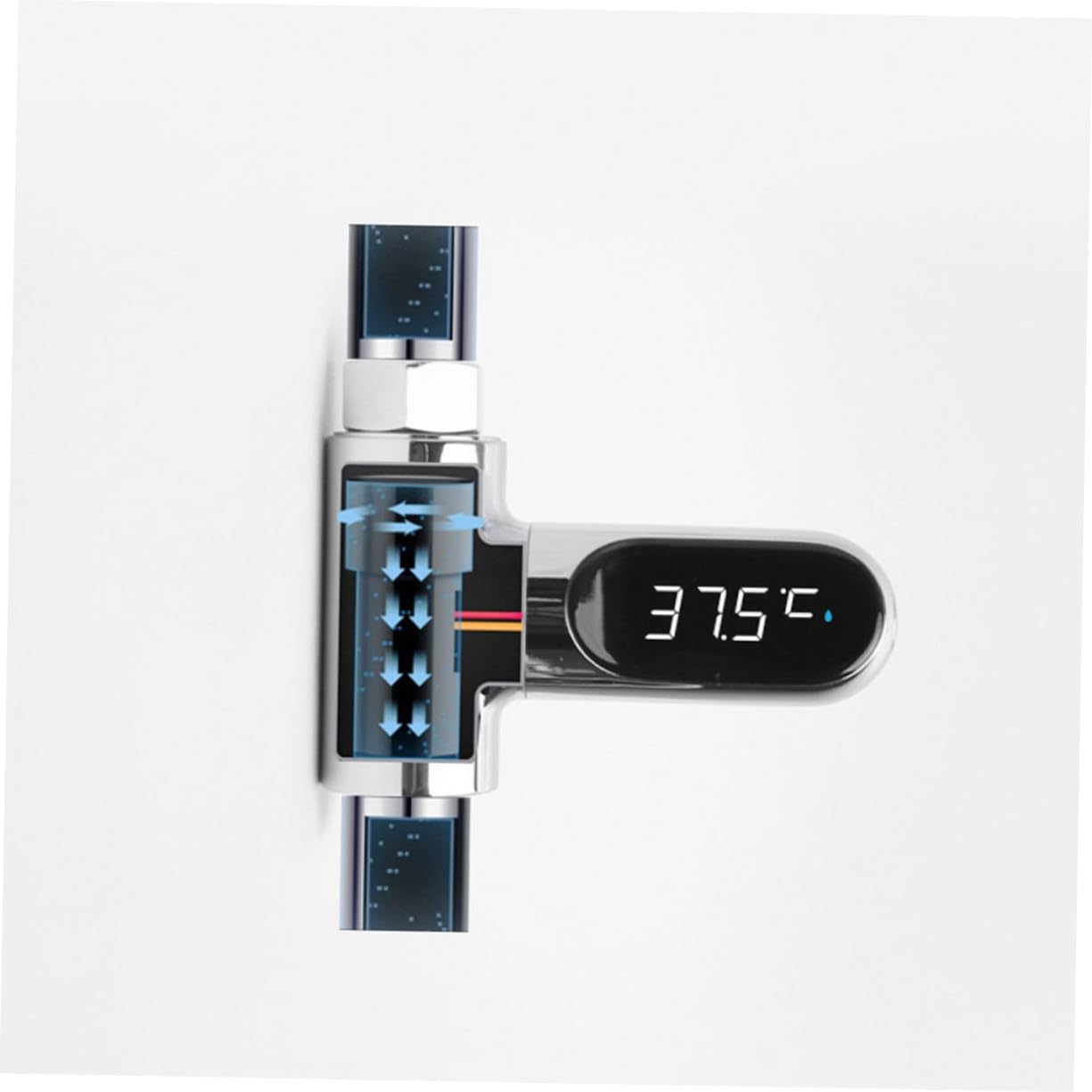 Termómetro para Baño de Ñiño Pantalla Led, Medición Precisa de 5-85°c, Fácil Instalación y Material Abs Pc, Adecuado para Controlar Temperatura del Agua en Ducha