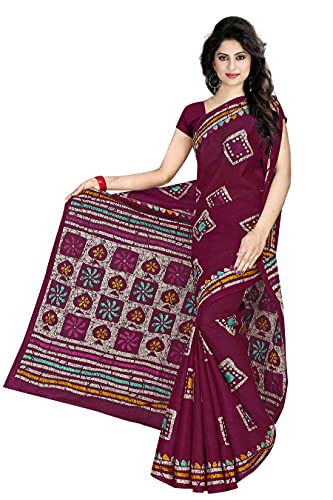 Image of TAMAIRA FASHION Mulmul Pure Cotton Saree For Woman Batik Printed |Office Wear Daily Wear Sarees For Women Without Blouse Piece(Available in 9 Colours)