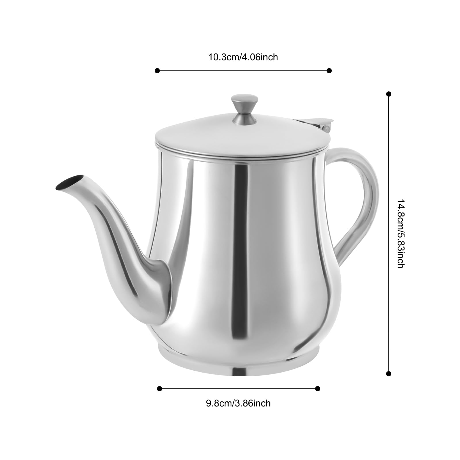 Séparateur d'huile en acier inoxydable 201 - Capacité : 1,36 l - Avec filtre amovible - Pour huile de friture, huile alimentaire, graisse de bacon - Argenté