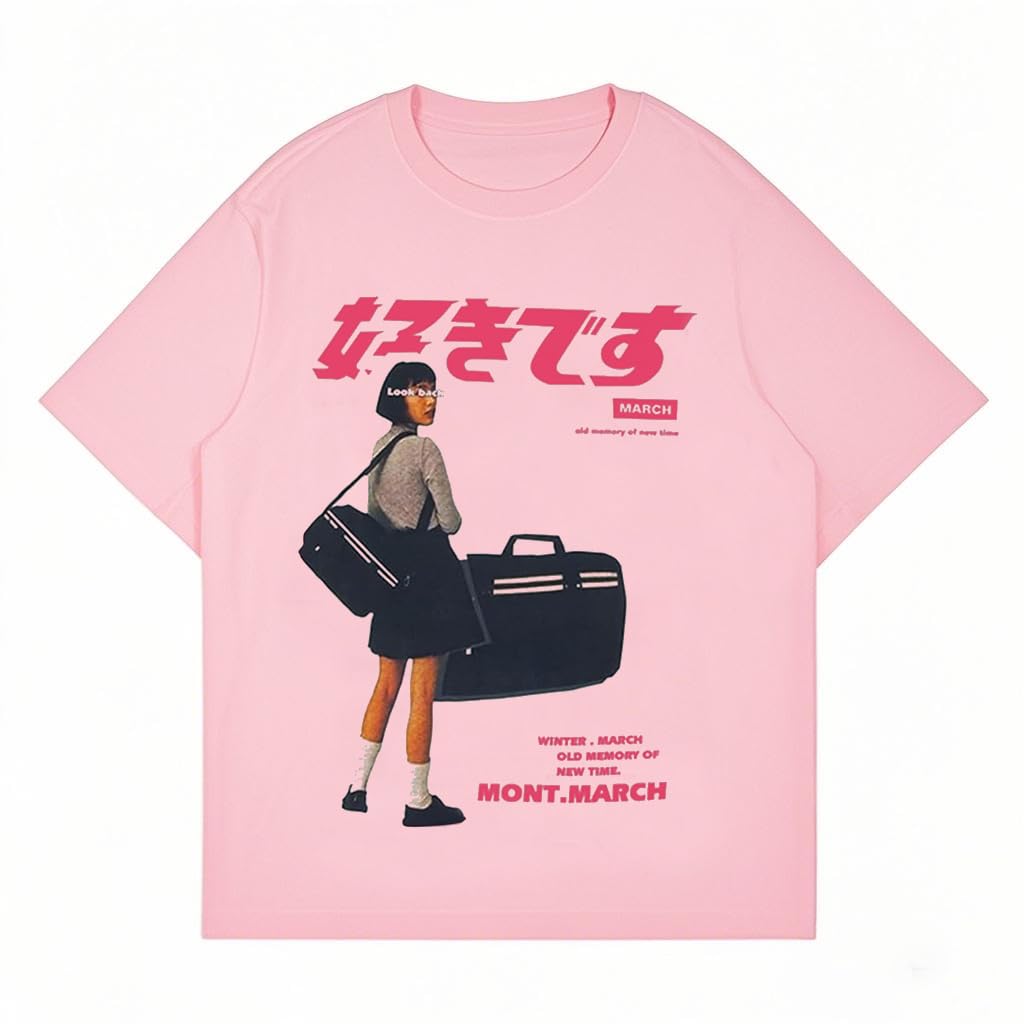 Oversized Graphic Tees Men Vintage Y2K Print Shirts Streetwear Unisex Harajuku T-Shirts