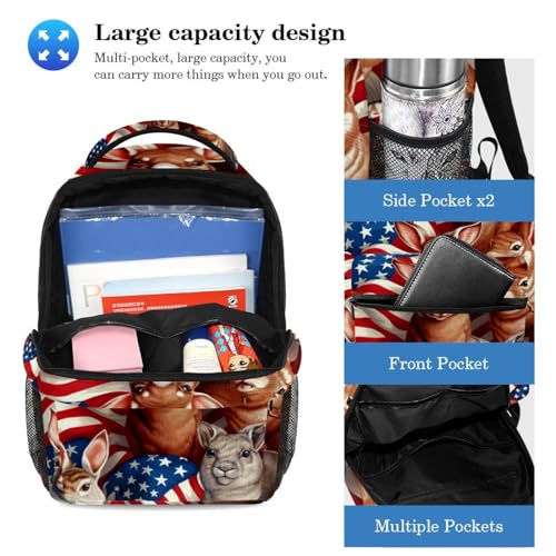 Sac à dos drapeau américain idéal pour le collège et le lycée - 3