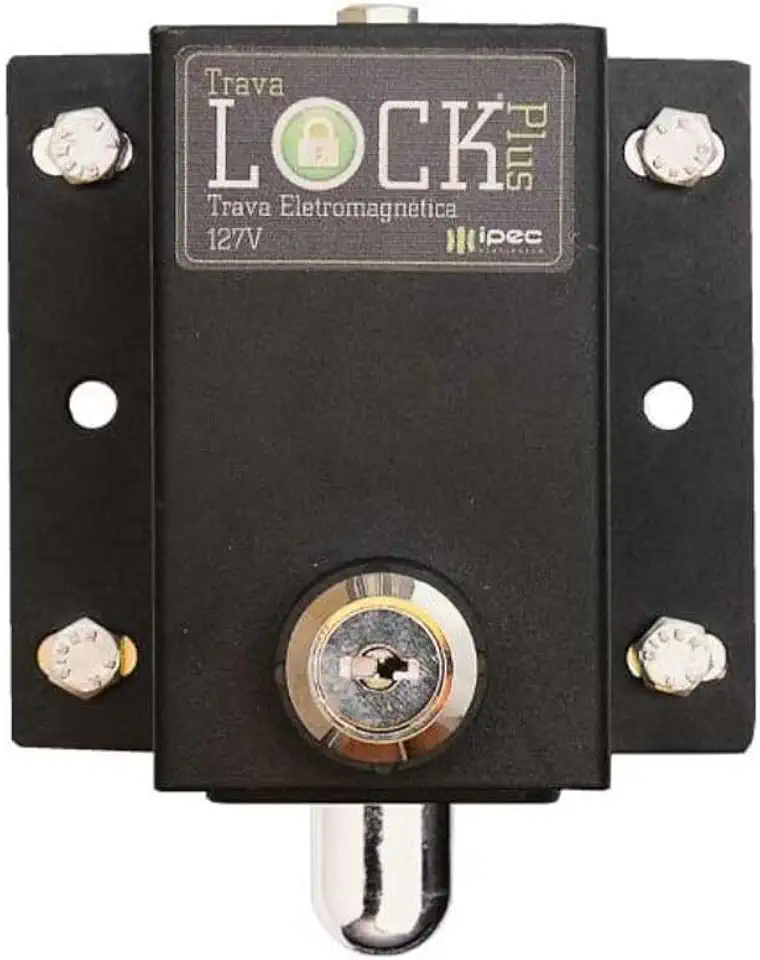 Trava Eletromagnética Para Portão Lock Plus com Temporizador Ipec (220)