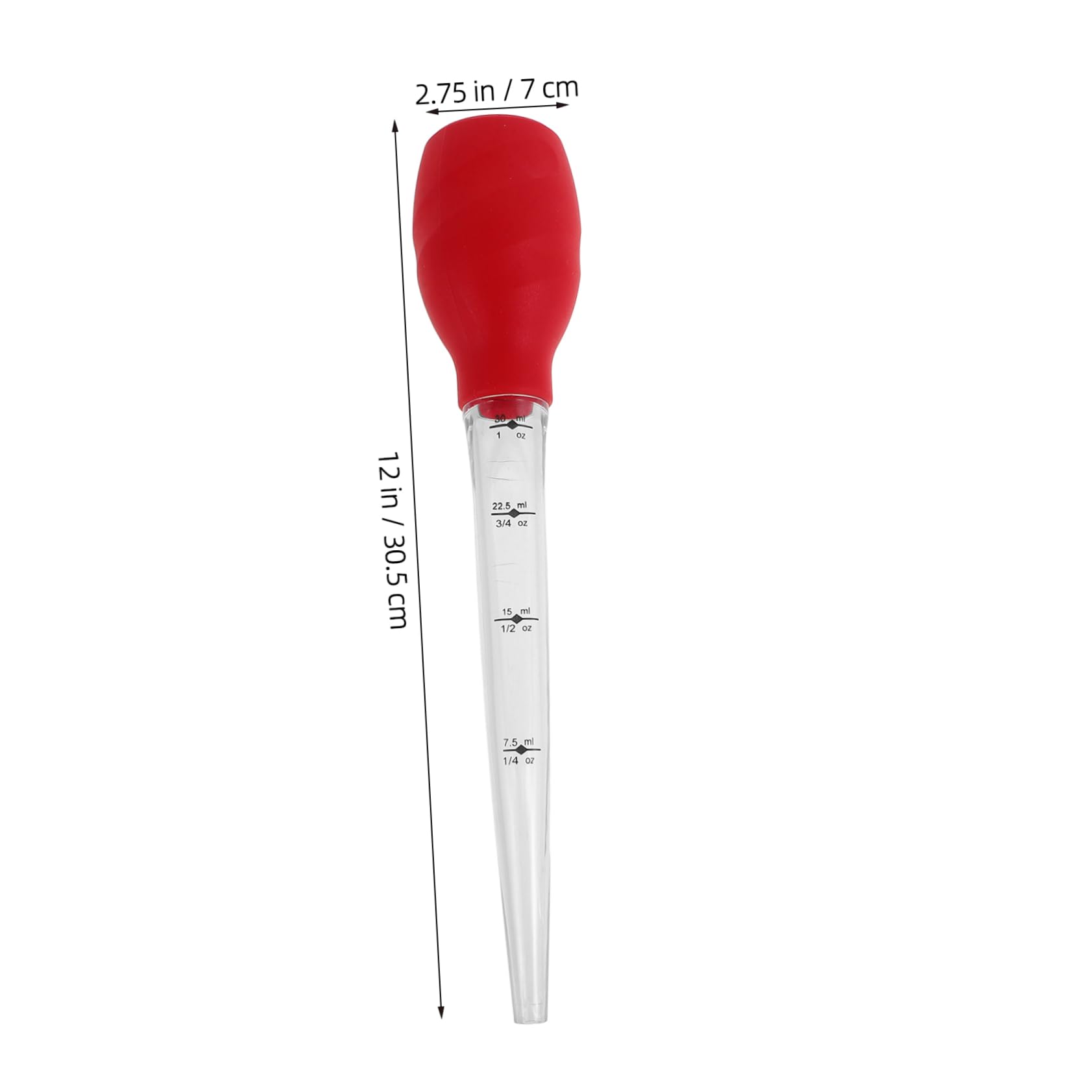 Cabilock Barbecue Basting Brush Small Turkey Baster Brush Silicone Food Baster for Cooking Marinating and Seasoning