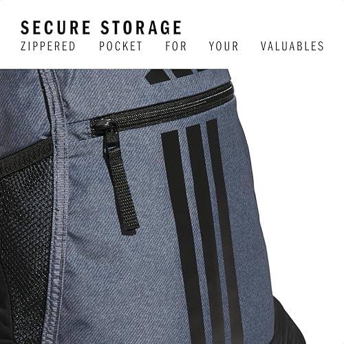 adidas Alliance Sackpack β Drawstring Backpack for Sports, Small Gym Bag, Twill Onix Grey/Black/3, OSFA - 2