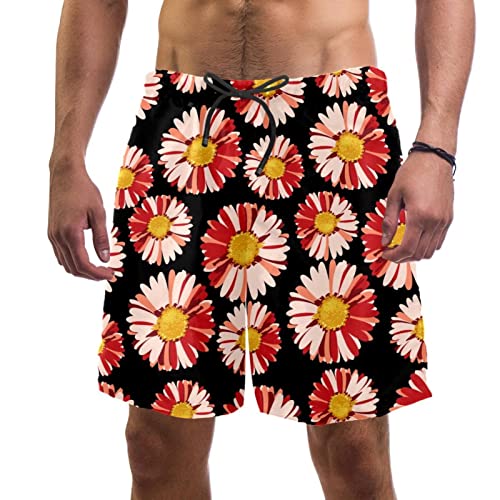 Short de plage à séchage rapide JDEZ maillots de bain hommes à fleurs