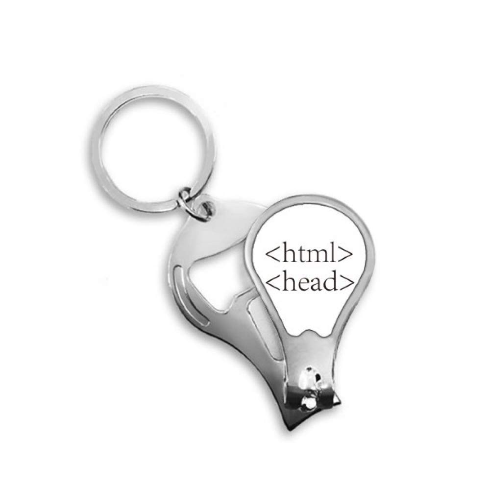 Coupe-ongles de pieds de programmeur HTML DIYthinker en acier robuste