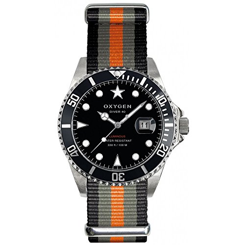 Oxygen Orologio Da Polso Uomo – Analogico Al Quarzo – Cassa Nera Con Cinturino Nato – Modello EX-D-MBB-40-NN-BLIVBL - 2