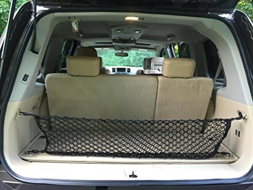 Envelope Style Automotive Elastic Trunk Mesh Cargo Net for For Nissan Armada 2005-2023 - Premium Trunk Organizer and Storage - Luggage Net for SUV
