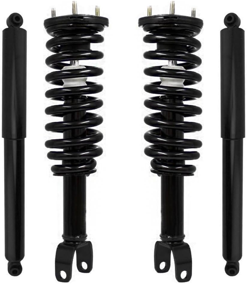 Front Quick Complete Struts Assembly & Rear Shocks Absorbers Replacement for 2005-2009 Dodge Dakota RWD (Set of 4)