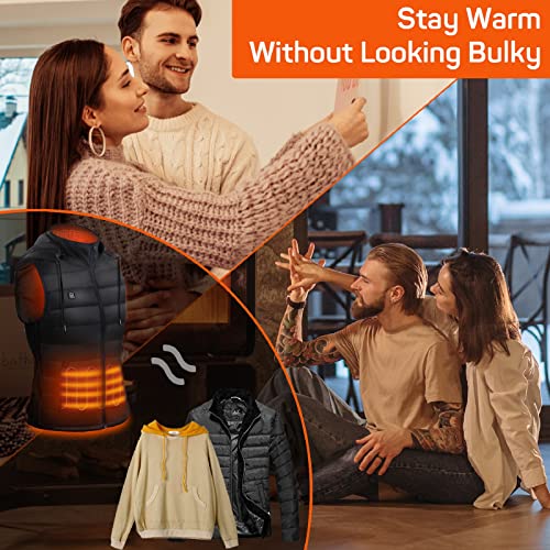Dr.Prepare R9-O4IQ-SQ50 Heated Vest, Unisex Winter Hooded Heated Vests Outerwear thumb #7