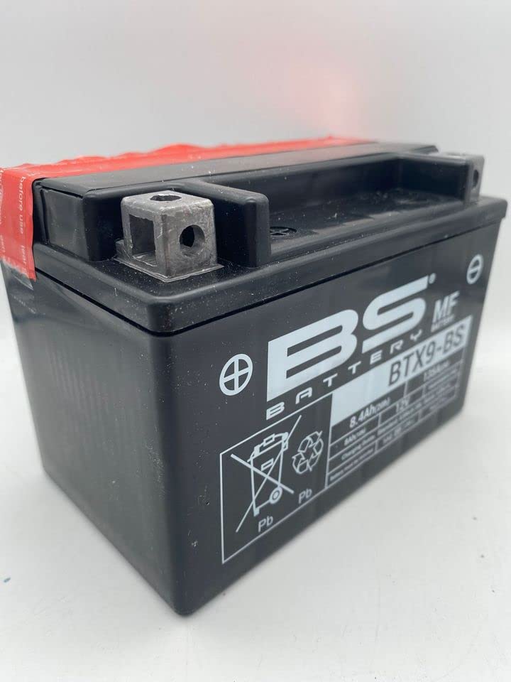 BS BTX9-BS (YTX9-BS) - Batería para moto sin mantenimiento - 12 V 8 Ah - Dimensiones: 150 x 87 x 105 mm compatible con Kawasaki Z E CDS 800 2013-2016