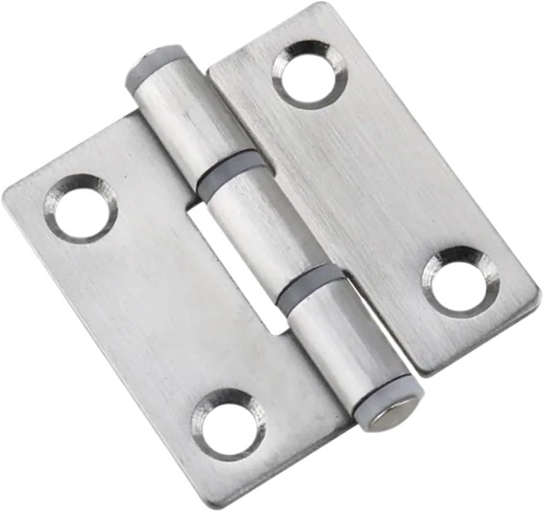 1pc Stainless Steel Disc-Shaped Hinge Industrial Automation Equipment Flat Fixed Foldable Cabinet Electric Control(Lavender)