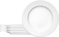 Vista 10 de Seltmann Weiden Meran - Vajilla comercial, platillo de café y té de porcelana, color blanco, 6.4 pulgadas, juego de 6