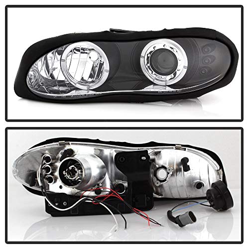 ACANII 1998-2002 Chevy Camaro LED Halo Projector Headlights - Image 3