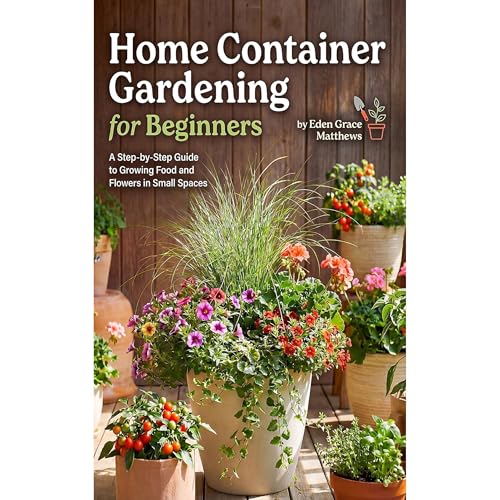 Home Container Gardening for Beginners Audiolibro Por Eden Grace Matthews arte de portada