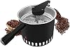 Rotating Coffee Bean Cooler Auto-Stirring - Commercial/Home Rapid-Cooling Tray for Roasted Bean Roaster, Stainless Steel Mesh & Powerful Fan (5mm Mesh Screen)