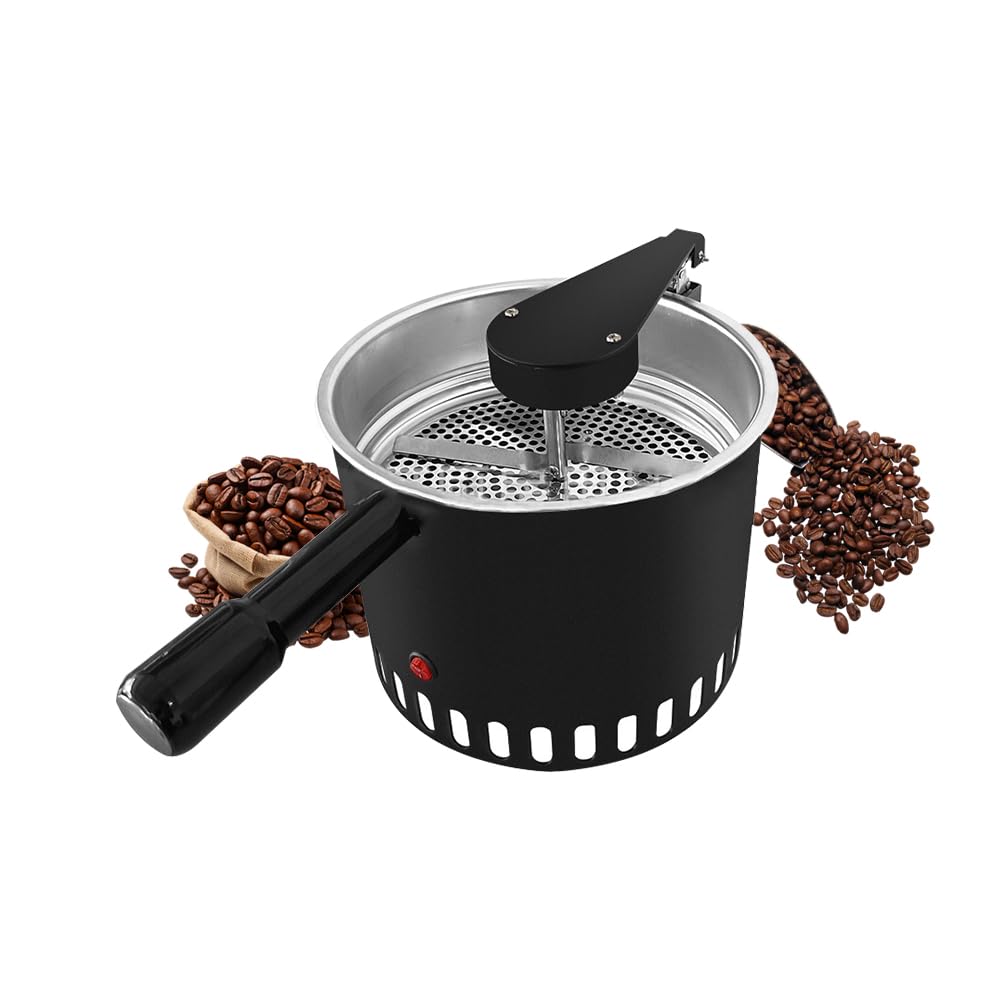 ZHJOPP Rotating Coffee Bean Cooler Auto-Stirring - Commercial/Home Rapid-Cooling Tray for Roasted Bean Roaster (5mm Screen)