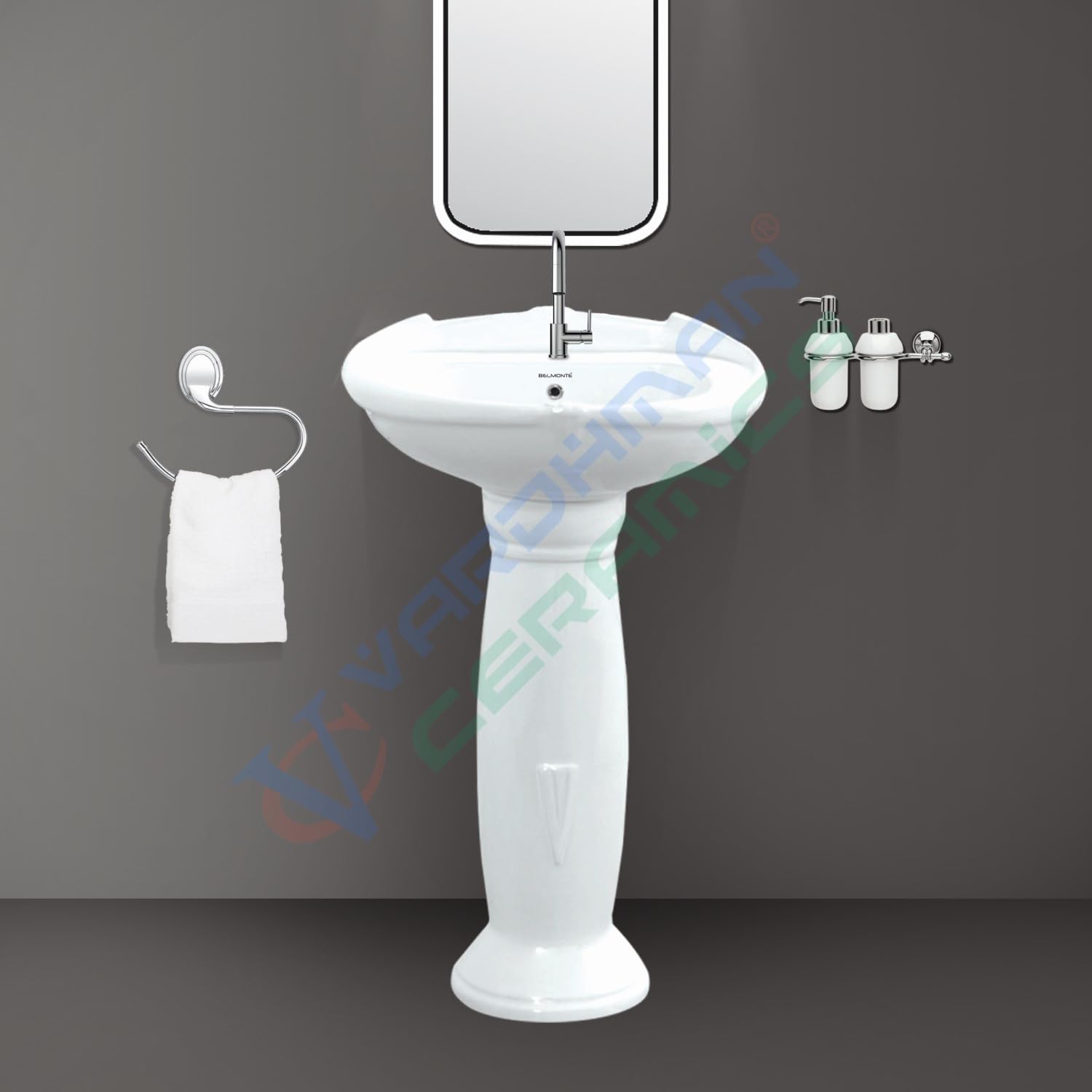 See full amazon price history chart for Belmonte Pedestal Wash Basin Ceramic Wall Hung Mounted Standing Glossy Finish White Color Sink for Bathroom Washroom Toilet Kitchen Dining Area Size 22 x 16 Inch Belmonte Pedestal Wash Basin Ceramic Wall Hung Mounted Standing Glossy Finish White Color Sink for Bathroom Washroom Toilet Kitchen Dining Area Size 22 x 16 Inch (B074PYHPHS) Amazon Price History, Amazon Price Tracker