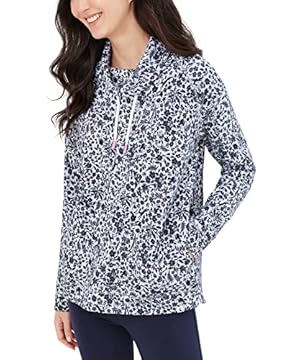 Joules Felpa da donna con stampa Nadia con collo a imbuto - Marl Ditsy, Ditsy, 12
