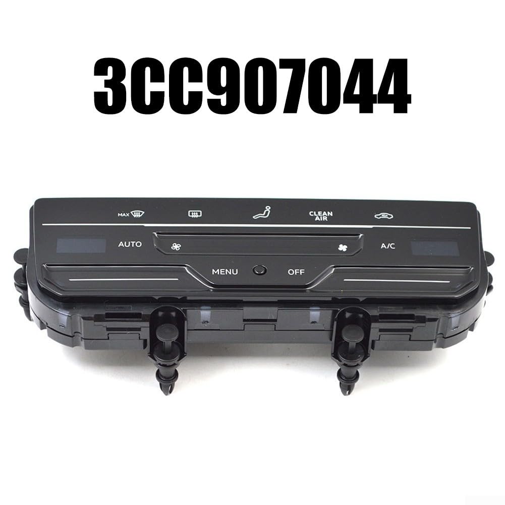 Panel de control de clima automático para Golf 7 7.5 para Passat B8 | Módulo de control de salpicadero HVAC con botones de calentador | Pieza de repuesto del interruptor de CA ABS negro 3CC907044 L