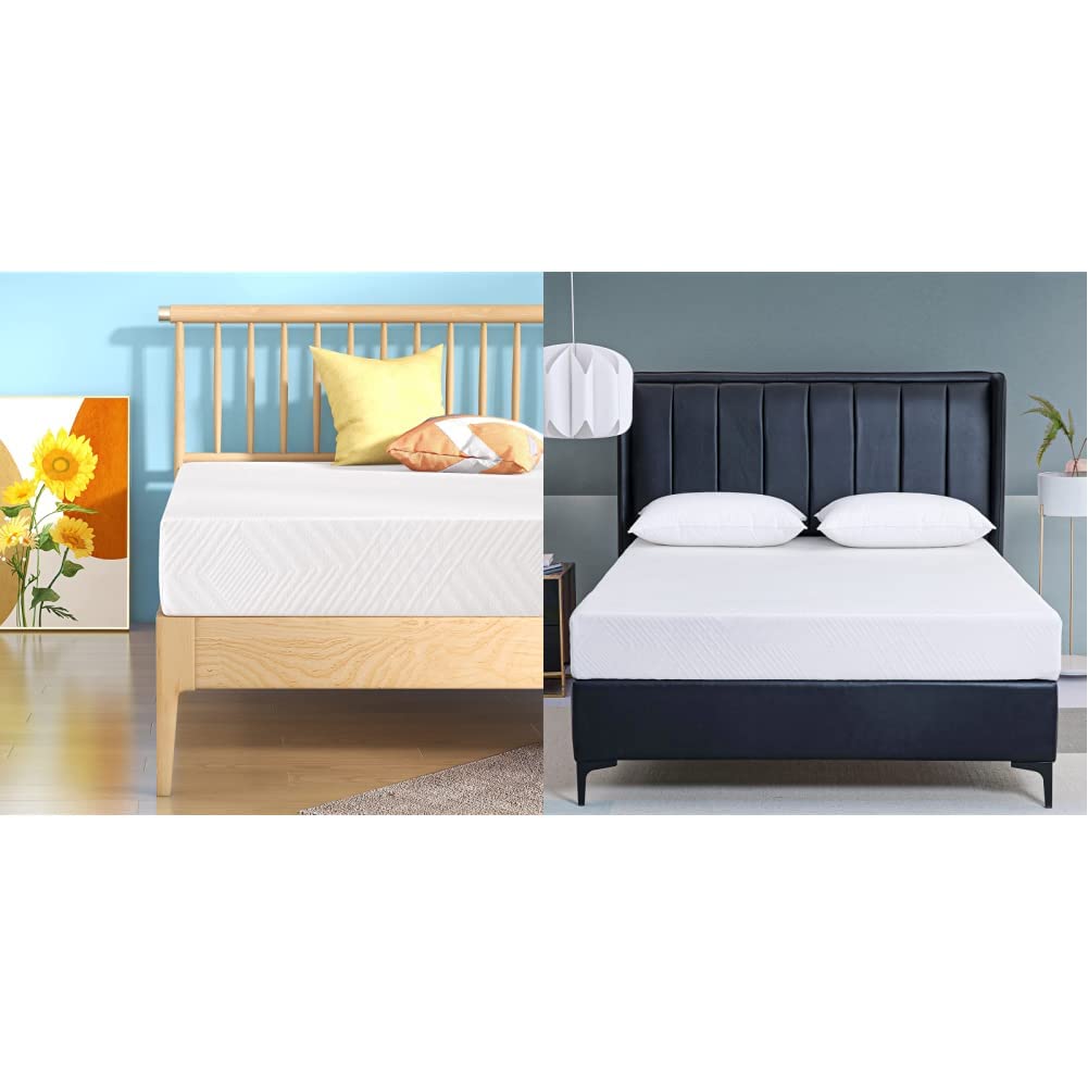 MLILY Queen Mattress and Twin Mattress in a Box Bundle