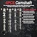 3.6 Pentastar 4Pcs Camshafts w/ Rockers Arm Lifters Kit Fit for Ram 1500 Dodge Durango Jeep Wrangler Grand Cherokee Chrysler Pacifica 3.6L 2016-2024 Replace#5047912AC