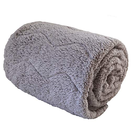 ゆるりら あったか 敷きパッド ワイドキング 200×205cm もこもこ シープボア 冬用 ファミリー グレー 29541-0010