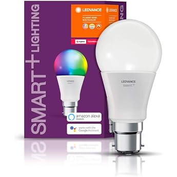 Ledvance Smart+ LED ZigBee Bulb with E27 Socket / Warm White to Daylight / Colour Changing (RGB) / Dimmable / Fully Compatibl