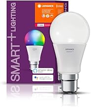 LEDVANCE LED lamp , Base: B22d , RGBW , 2000…6500 K , 10 W , replacement for 60 W Incandescent bulb , SMART+ Classic Multicolour [Energy efficiency class [AGGR] A+]