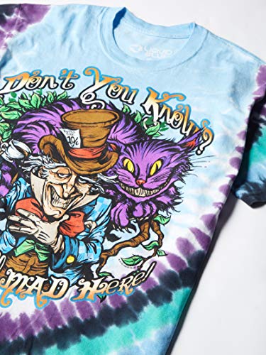 Liquid Blue Don't You Know Alice in Wonderland Mad Here Tie Dye T-Shirt3