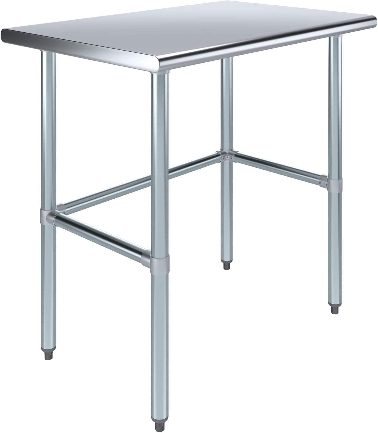 36"x24" Open Base Stainless Steel Work Table, NSF