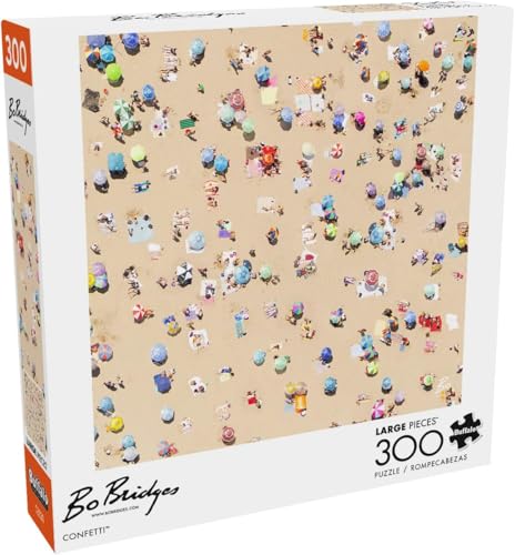 Buffalo Games - Bo Bridges - Confetti - Large Piece Jigsaw Puzzle for Adults -Challenging Puzzle Perfect for Game Nights - Finished Size is 21.25 x 15.00