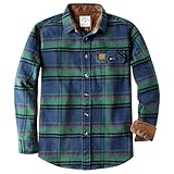 Dubinik® 13oz Ultra Pesada Camisa Franela Hombre Cuadros Vintage De Manga Larga Gruesa y TéRmica AlgodóN Puro