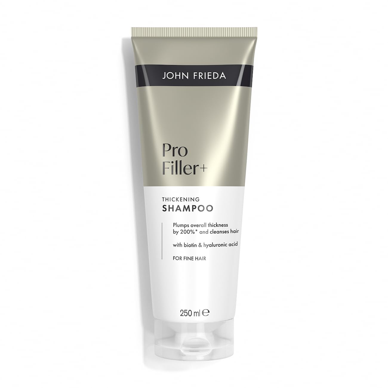 John Frieda PROfiller+ Thickening Shampoo 250ml. Fine Hair Care with Volume Support and Fuller-Looking Finish