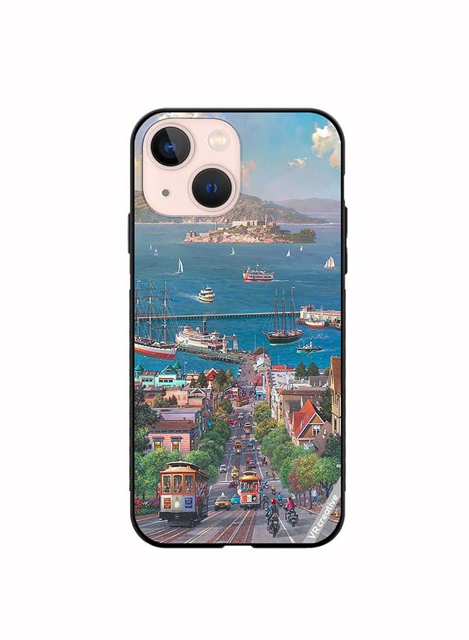 VR CreativeProtective Case Cover For Apple Iphone 14 Park West Gallery Design Multicolour