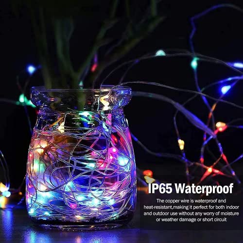 Solar Fairy Lights Outdoor, 3 Pack 46Ft 120LED Solar Garden Lights Waterproof - Image 3