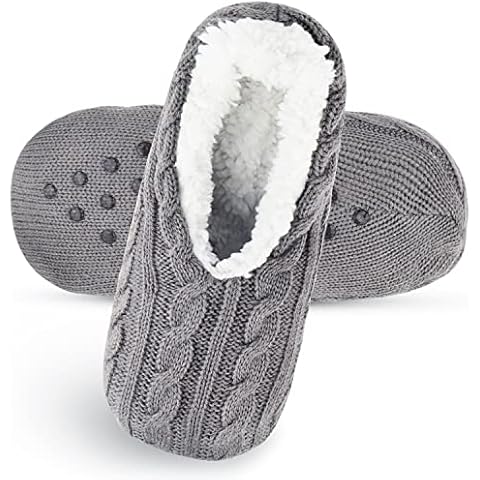 Belloxis Slippers Socks Women 6-9 Slipper Socks with Grippers for Women Fluffy Socks Warm Socks Winter Socks Cosy Socks Women Non Slip Cover