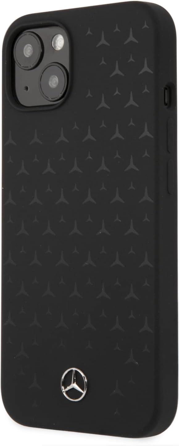 CG MOBILE Mercedes Benz Liquid Silicone Case With Stars Pattern 13 -BLACK