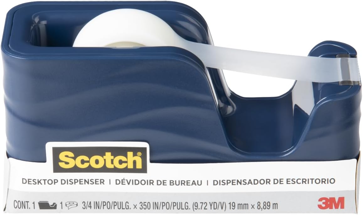 Scotch Wave Tape Dispenser, Great for Gift Wrapping, Includes 34 in x 350 in Tape Roll (C20-WAVE-MI) Scotch Wave Tape Dispenser, Great for Gift Wrapping, Includes 34 in x 350 in Tape Roll (C20-WAVE-MI)