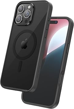 FLOLAB Surtect Tri-Fusion Magnetic for iPhone 16 Pro Max Case Protective Slim Design Magsafe Compatible Military Grade - Full Black