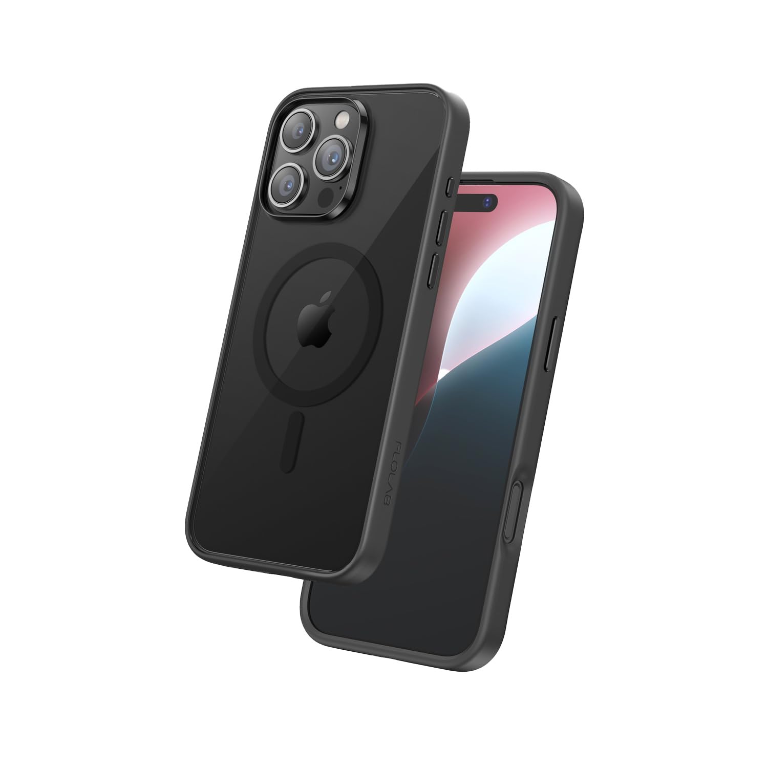 FLOLAB Surtect Tri-Fusion Magnetic for iPhone 16 Pro Case Protective Slim Design Magsafe Compatible Military Grade - Full Black