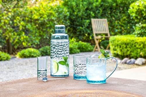TarHong Cube Premium Shatterproof Acrylic Drinkware 8 Piece Set with 4 Double Old Fashioned and 4 Highball Glasses by TarHong - Image 3