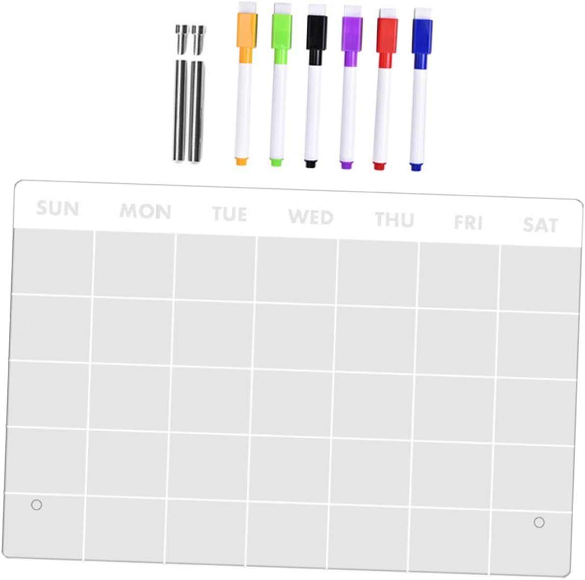 Holibanna 1set Acrylic Memo Board Pen Erasable Writing for Home and School Reusable Message Board for Weekly Planning and Notes Set Accessories