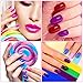 288 Pieces 12 Sets Short Press on Nails Square Fake Nails Glossy Glue on Nails Artificial Full Cover False Nails Solid Color Acrylic Nail Tips (Classic Colors)