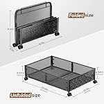 Under Bed Storage Containers with Wheels, Under Bed Shoe Storage Organizer Drawer, Tool-free Assembly Metal Storage Containers for Bedroom Clothes Shoes Blankets -2PCK - Image 2